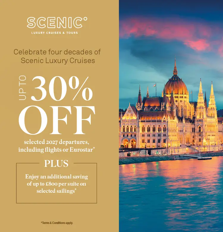 Scenic 40 years Up to 30% off
